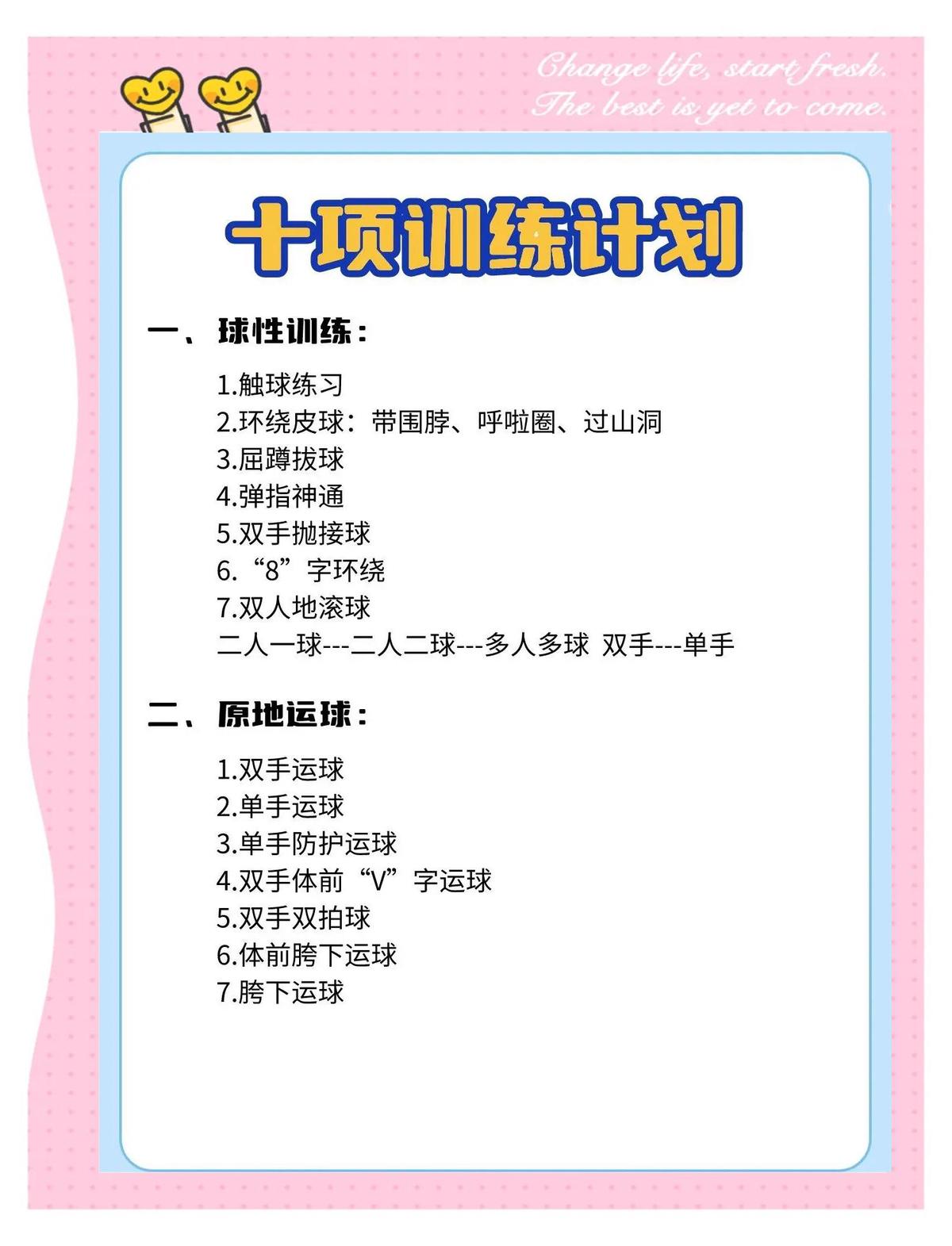 篮球青少年基础训练教学
